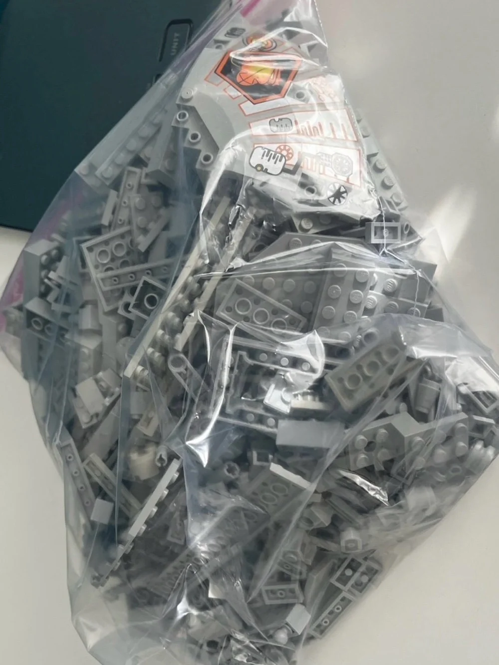 Lego Light Blue Grey 1.5lb Loose Pieces Bricks Plates